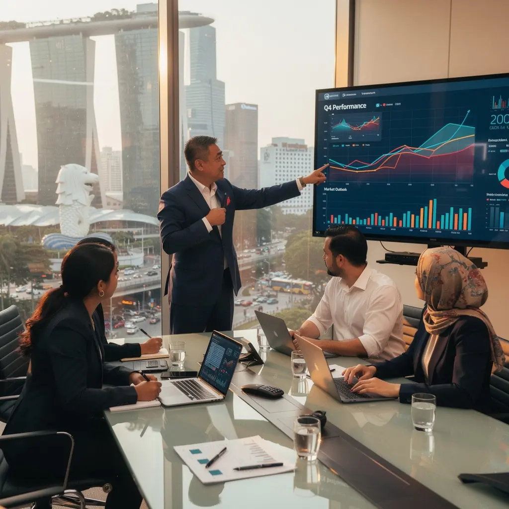 Modern office workspace