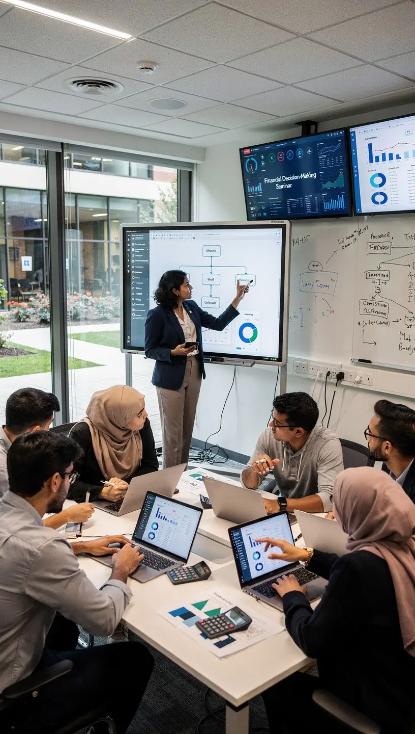 Professional business solutions illustration